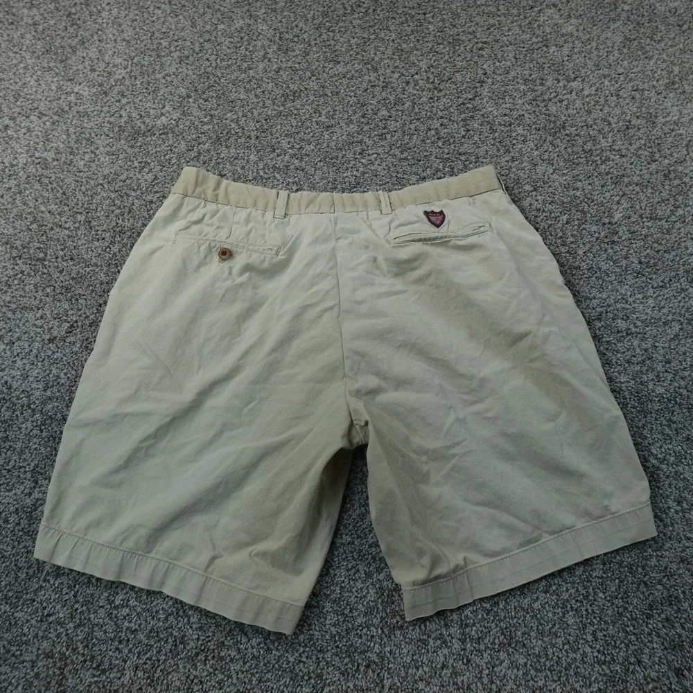 Polo Ralph Lauren Shorts Mens 34 Beige Tan Chino Khaki Golf Stretch Flat Front